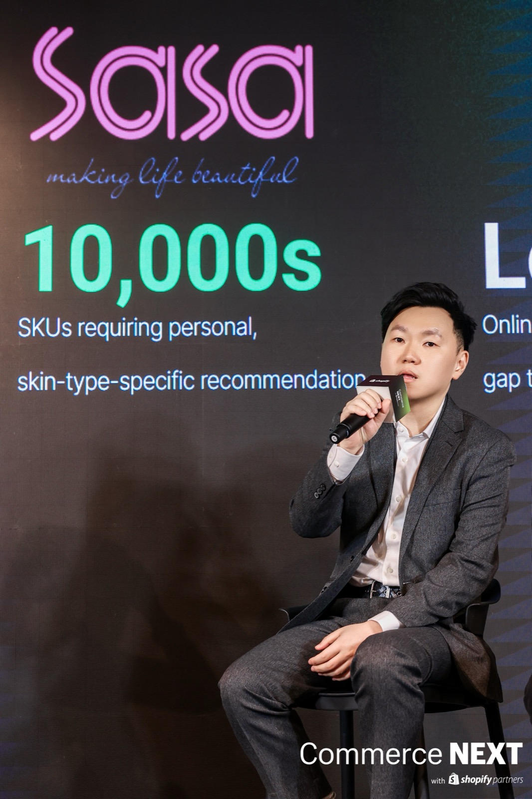Hong Li sharing Sasa's experience with CLEARgo and CHATTERgo
