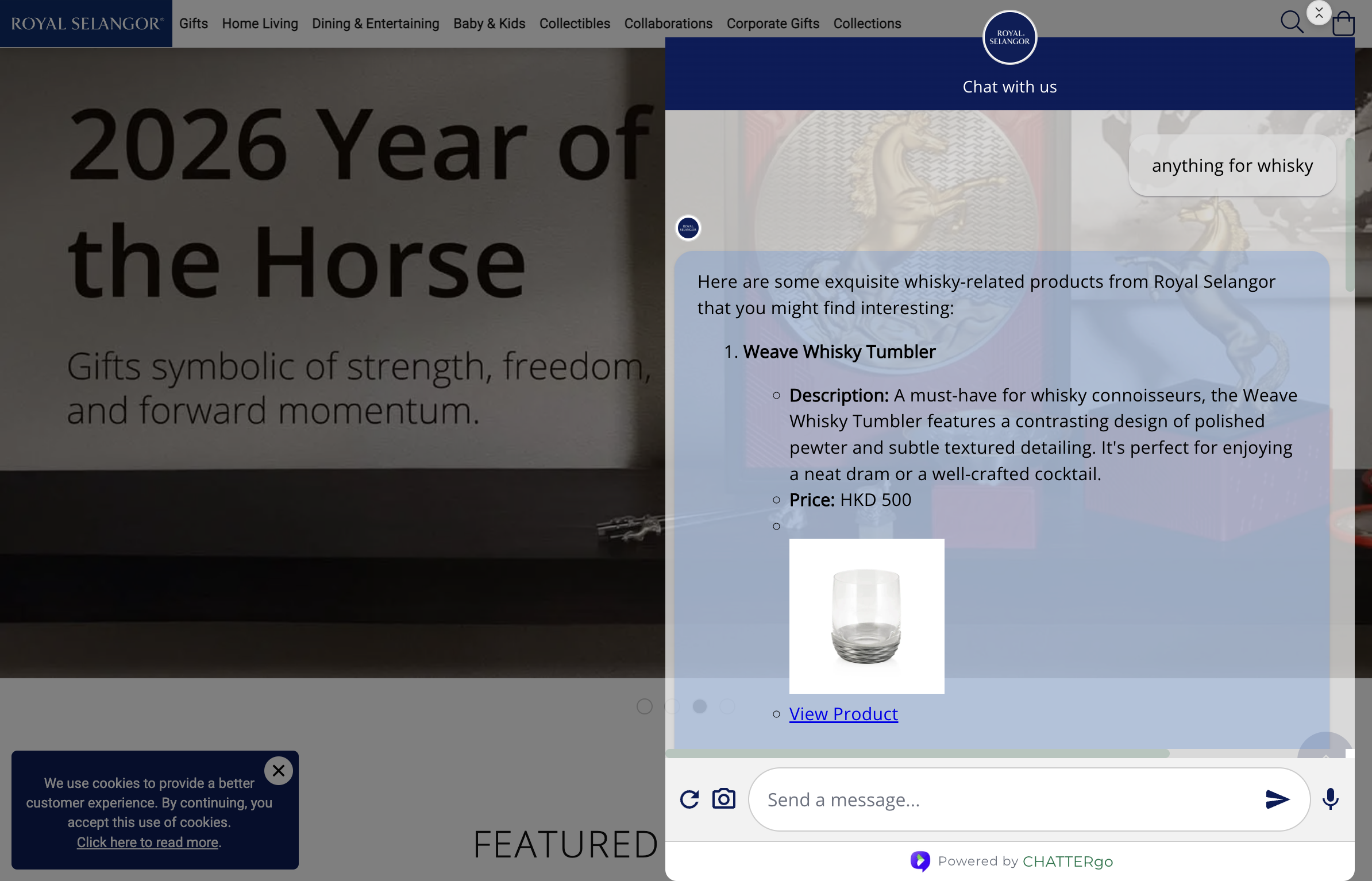 CHATTERgo on Royal Selangor